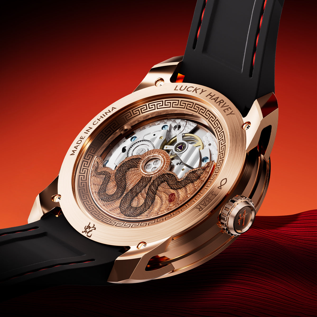 THE ENAMEL SNAKE RED (Edition Limitée)